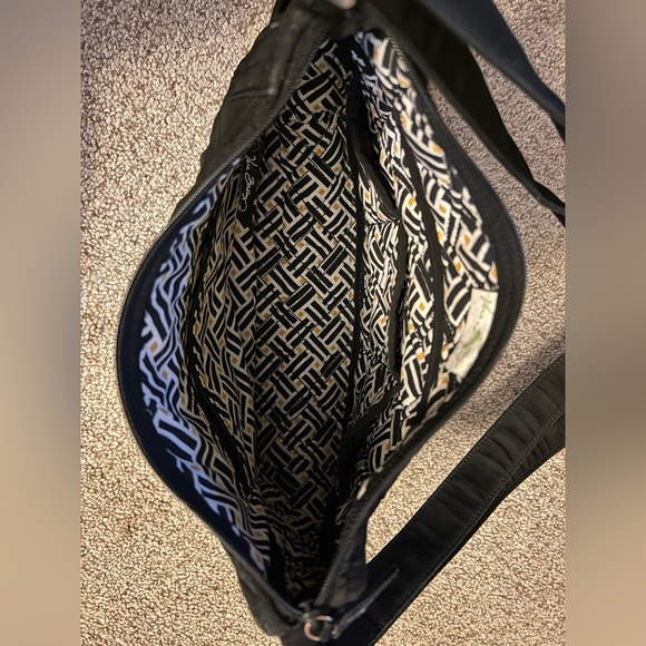 Black Quilted Vera Bradley Shoulder Bag - Picture 4 of 5